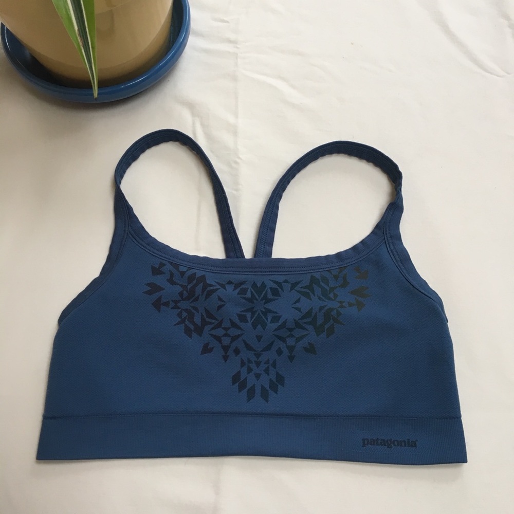 Patagonia Blue sports bra S